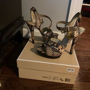 Michael Kors Peanut Embossed Leather